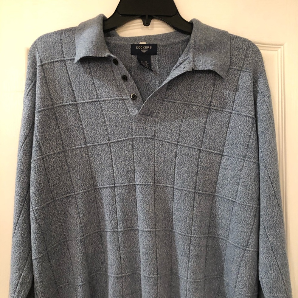 Dockers Button Collard Pullover - image 5